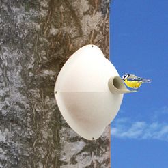 birdhouse-vue-image-3.jpg Archivo STL gratis CASA DE PÁJAROS MEJOR REGALO :)・Objeto imprimible en 3D para descargar