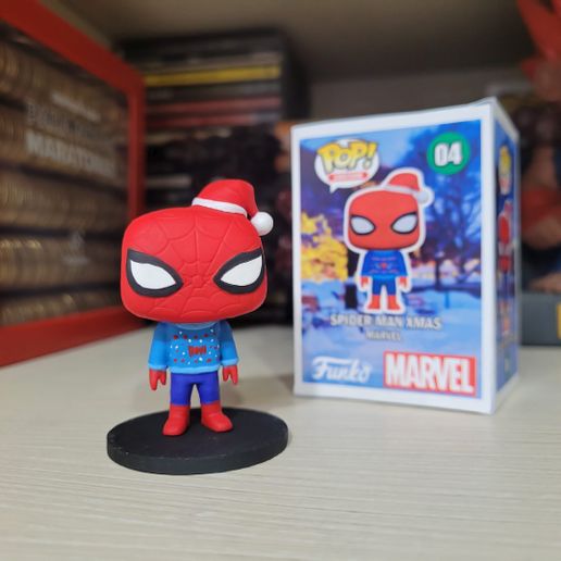 🕷️ SPIDER MAN Navidad Xmas FUNKO POP WHAT IF MARVEL・Archivo 3D