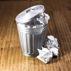 _DSF4982.jpg STL file Desktop trash bin・3D printing model to download