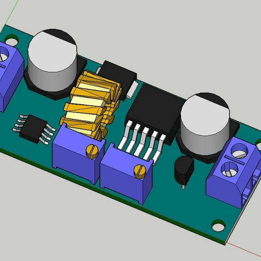 12v_Buck.png 5 Amp CV CC buck Step down Power Supply Module + BOX