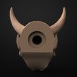 13.jpg Hannya Mask Pendant Magnet 7 Oni Mask Samurai Mask 3D print model
