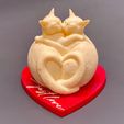 12.jpeg PURE LOVE 🐾❤️ Hugging Cats – Valentine’s Day 3D Print Decor