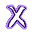 X_Ucase.stl moana alphabet font - cookie cutter alphabet letters - cookie cutter