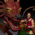 Preview21.jpg Shang Chi and Dragon Diorama - Marvel 3D print model