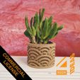 Japanese-pot-waves-Cl-–-2.jpg Succulent Planter Japanese Style - Waves/Seigaiha V2 - Commercial License