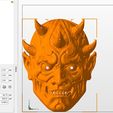 44.jpg Darth Maul Mask Crime Lord Star Wars Sith Lord 3D print model