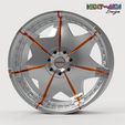 1.png Jante Next-Gen - Akuza Wheels - Road Concepts "Catalyst" (avec vis de jante cloutée) - Jantes réelles pour modèles réduits (FILS STL)