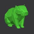 111.jpg Low Poly Capybara - Geometric Animal 3D