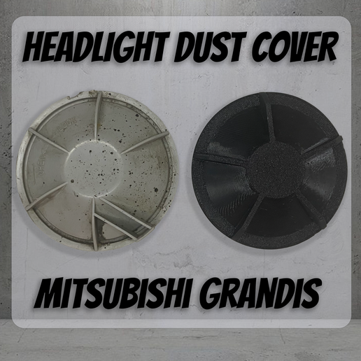 Low Beam Headlight Dust Cover for Mitsubishi Grandis