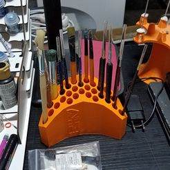 Hexagonal Paint Brush / Pen Holder