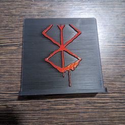 PXL_20230905_221909070.jpg STL file Berserk Book Holder Brand of Sacrifice・3D printing template to download