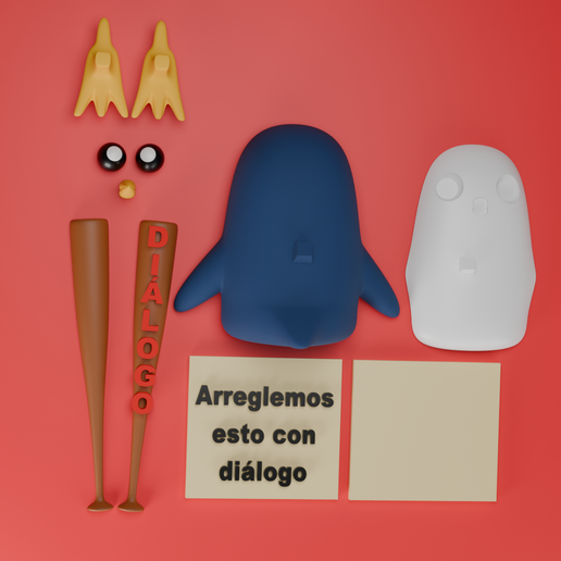 partes.png Pingui Meme-Multicolor