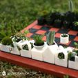 1.jpg STL file Micro Planter Chess Set・3D printable model to download