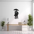 1.webp Couple under an Umberella Wall Art