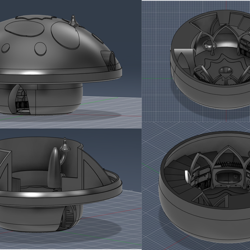 D&D DnD Mushroom House (Terrain) 3D model