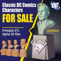 DC-Comics-STL-ad_Square_Superman.jpg Superman bust - Classic DC Comics Character
