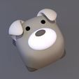 cube_puppy_1.jpg Pack 6 keycaps of cube animal - pack 2 - DIGITAL FILES FOR 3D PRINTING - KEYCAP FOR MECHANICAL KEYBOARD