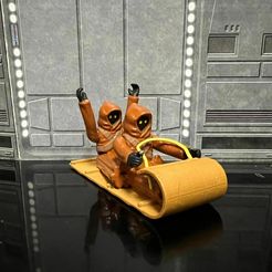318093996_692556295772470_1010274706751725835_n.jpg STL file STAR WARS ADVENT CALENDAR 2022 DAY #5, VINTAGE JAWA TOBOGGAN FIGURE, ORNAMENT. 3.75", 1/18 KENNER, HASBRO・3D printer model to download