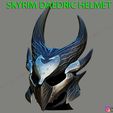 01.jpg SKYRIM DAEDRIC HELMET -The Elder Scrolls Masks 3D print model