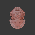 Second-class-diver1.png Second class diver US Army 3d relief .stl file