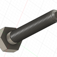 Vis-Hexagonale.png Hexagonal screw M6Lg 40mm