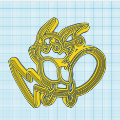 026-Raichu.png STL file Pokemon: Raichu Cookie Cutter・3D print model to download