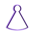 party hat-10cm.stl Party Hat Cookie Cutter (Multiple Sizes Available)