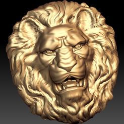 92.jpg Archivo STL gratuito Cara de león cnc art・Objeto para descargar e imprimir en 3D