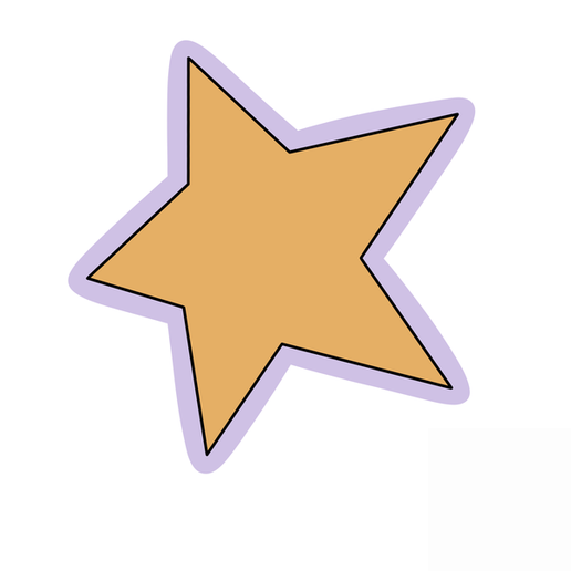 Classic Star Cookie Cutter STL – 5 Point Star 3D Print File
