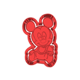 model.png mickey mouse (10)   CUTTER AND STAMP, COOKIE CUTTER, FORM STAMP, COOKIE CUTTER, FORM