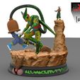 Cellvs-17-y-16.389.jpg Cell vs android 17 and 16 Tenshinhan Dragon Ball Z 3D print model