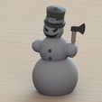 Evil snowman 1.JPG bonhomme de neige mal