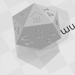 D20 - Magic Lantern.jpg STL file D20 Magic Lantern Symbol Logo・3D printable model to download