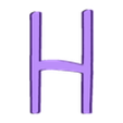 H_Cover.stl LED Alphabet Font NEW Walt Disney Name Lamp by T-D3SIGN