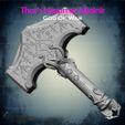 4.jpg Thors Hammer Mjolnir From God of War - Fan Art 3D print model