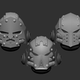 full.png Marines alternative heads set 3D print model