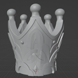3.png Crown of Insight -- Keychain -- Genshin Impact Ornament -- 3D Print Ready