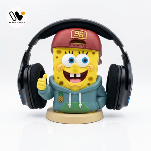 SpongeBob Headset Holder STL | Multi-Part