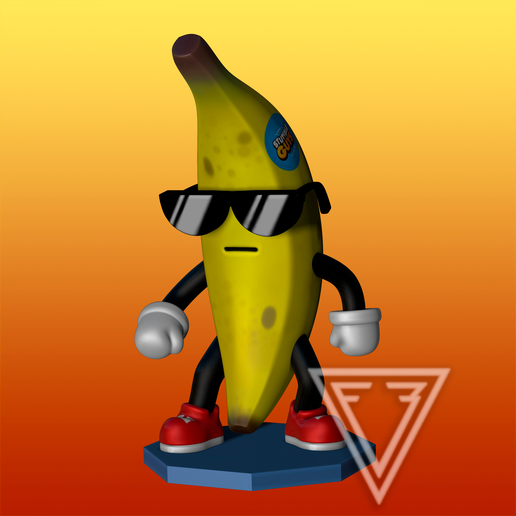Archivo STL stumble guys Banana guy・Modelo para descargar y imprimir en