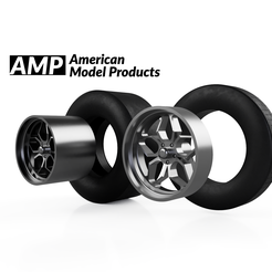 15inDragSet-2.png 1:24 scale American Model Products 15in Drag Racing Wheel & Tire Combo