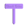 BlackKrim.stl Plant Sign - v2