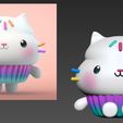 pastelillo_01.jpg STL file gabby dollhouse cakey cat・3D printable model to download