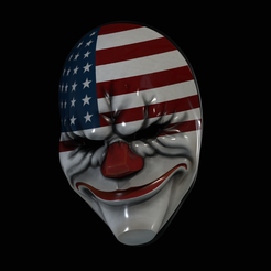 PayDay2Dallas_Mask-5.png Файл STL 3D-модель маски Далласа из Payday HotLine Miami・Модель для загрузки и печати в формате 3D