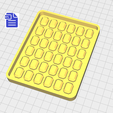 STL00991-2.png Gem Tray Silicone Mold Housing