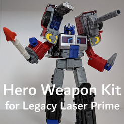 --——ames Fichier STL Kit d'armes Hero pour Optimus Prime de Legacy Laser・Plan imprimable en 3D à télécharger, Trigggerr