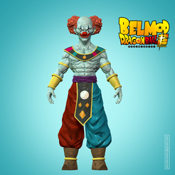 Belmod_render_color001.png 3D file Dragon Ball Super Belmod Statue STL files 3DPrintable・3D print model to download