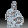 217.jpg Jesus Christ with the lamb - bas-relief for CNC router