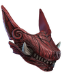 maskrender.png MONSTER HUNTER WORLD ODOGARON GIRL MASK COMMERCIAL USE READY TO PRINT
