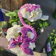 FLYING SERPENT, QUETZALCOAT, WINGED SERPENT, ARTICULATING FLEXI WIGGLE PET, PRINT IN PLACE, FANTASY SNAKE