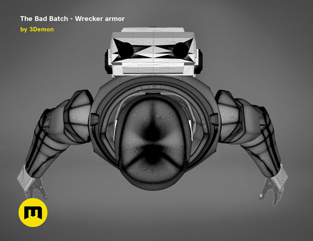 Bad_Batch_Wrecker-render_mesh.122.jpg Fichier 3D L'armure du démolisseur de mauvais lot・Design imprimable en 3D à télécharger, 3D-mon